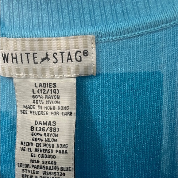 White Stag Turquoise Tank Top size Large - Picture 2 of 10